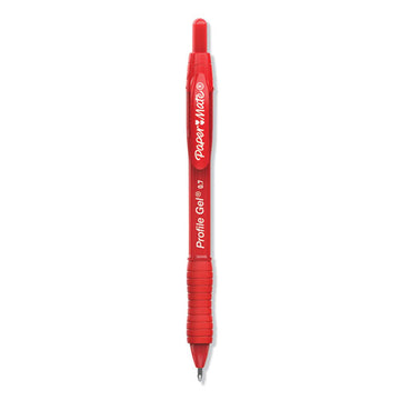Paper Mate® Profile Gel Pen, Retractable, Medium 0.7 Mm, Red Ink, Translucent Red Barrel, Dozen freeshipping - TVN Wholesale